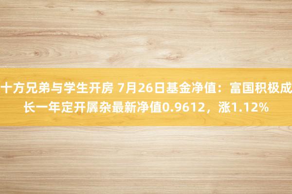 十方兄弟与学生开房 7月26日基金净值：富国积极成长一年定开羼杂最新净值0.9612，涨1.12%