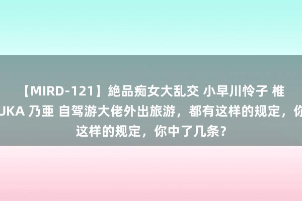 【MIRD-121】絶品痴女大乱交 小早川怜子 椎名ゆな ASUKA 乃亜 自驾游大佬外出旅游，都有这样的规定，你中了几条？