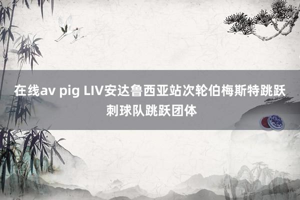 在线av pig LIV安达鲁西亚站次轮伯梅斯特跳跃 刺球队跳跃团体